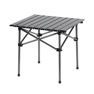 Table de pique-nique pliable portable avec logo personnalisé, prix promotionnel, tables en métal pour le camping, la randonnée, la pêche, les voyages, la plage - Product Image 1