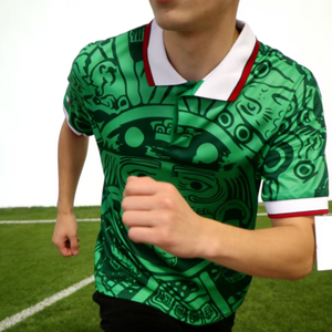 Maglia da calcio retrò Messico 2026 per partite importanti, anni 1998, 2010, 2011, 2013, 2014, con nomi VELA, <span class=keywords><strong>C</strong></span>.BLANCO, R.MARQUEZ e logo ufficiale per il Messico - Product Image 3