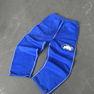 Pantalones Jogger de Algodón 100% de Pierna Ancha, Oversize y de Alto Gramaje para Hombre, con Bordado Personalizado de Dongguan - Product Image 3
