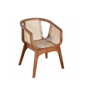 Chaise en bois moderne et élégante, assise confortable pour salon, chambre, bureau, finition lisse, meuble gain de place