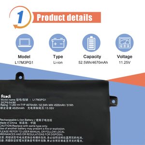 Damaite L17M3PG2 L17M3PG1 for Lenovo 11.34V 52.5Wh Laptop <b>Battery</b> Legion Y530-15ICH Y545-PG0 Y740-15IRH Y740-15ICHG Legion - Product Image 6