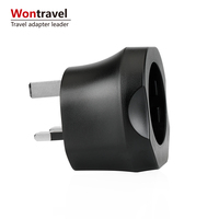 Adaptateur de voyage universel AC, prise européenne 3 broches vers prise britannique, convertisseur 250V 13A