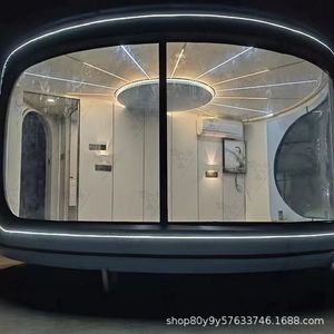 Modern Curved <b>Prefab</b> <b>House</b> Sandwich Panel Hotel Use Easy Installation - Product Image 3