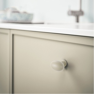 Morandi Color Series Zinc Alloy Oval Pigeon Egg Cabinet Dresser Drawer with <b>Single</b>-Hole Handle <b>Small</b> Kitchen <b>Wardrobe</b> Furniture - Product Image 4
