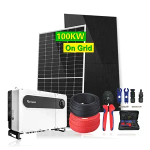 Goedkoopste 100kw Home Module Kit Prijs 100kw Pv Power Zonne-Energie Op Net Zonne-Energie Generator Systeem