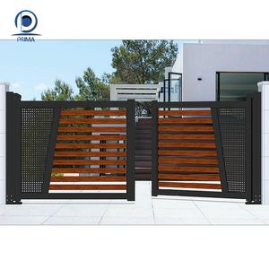 Cancello Scorrevole Personalizzato Prima con Pannelli in Legno Recuperato e Telaio in Acciaio Annerito per Proprietà in Stile Ranch - Product Image 5