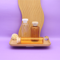 Bouteille de soin en PET transparent à prix de gros avec couvercle pompe blanc 200ml 300ml 500ml – Contenant pour hydratant corporel et pack salon