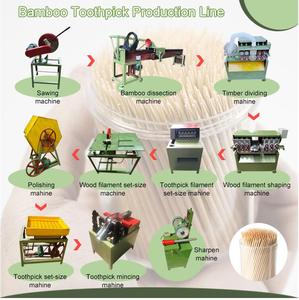 High Efficiency Bamboo <b>Toothpick</b> Wooden Tooth pick Maker <b>Toothpick</b> Making Machine - Product Image 3