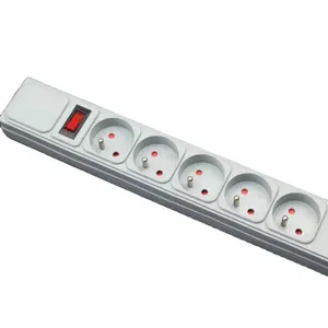 Special Design 5 Ways French Plug Europe Universal Multi Socket Extension Cord Power Strip