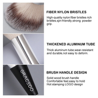 Pinceaux de maquillage Gracedo, pinceau double embout pour fond de teint et anticernes, poils de luxe premium, pinceau rond effilé pour le tamponnage et l'anticernes
