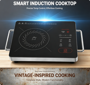 Cuisinière infrarouge tactile abordable 2200W, portable et compacte, idéale pour dortoirs, locations et petites cuisines - Product Image 2