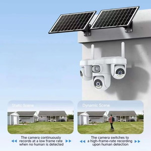 กล้องวงจรปิด Okam Outdoor 12MP 4G <span class=keywords><strong>Sim</strong></span> 3PTZ รุ่นใหม่ล่าสุด 4 เลนส์ 3 หมุนได้ รองรับการมองเห็นกลางคืนแบบสี สำหรับฟาร์ม พร้อมระบบ AOV พลังงานแสงอาทิตย์ - Product Image 6