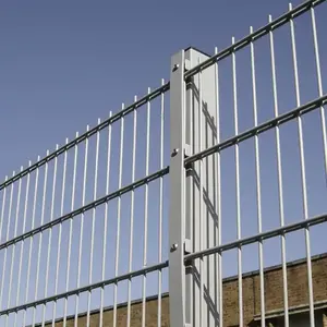 Garmany süs güçlü çift döngü tel kaynaklı örgü çit paneli
