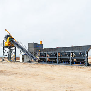 Produsen Profesional Pabrik Pengaduk Beton MHZS 60/90/120/180 Pabrik Beton Modular Tanpa Pondasi Harga - Product Image 1