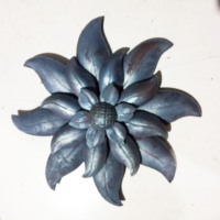 Edelweiss en fer forgé pour clôture