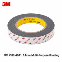Ruban adhésif de masquage découpé à la presse 3M VHB 4941 en mousse acrylique double face thermorésistante, sensible à la pression, imperméable, épaisseur 1,1 mm