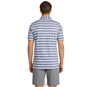Custom Logo Summer Slim Fit Round Neck <strong>Long</strong> <strong>Sleeve</strong> Men's Striped 100% Cotton Quick Dry Golf <strong>Polo</strong> <strong>Shirts</strong> - Product Image 2