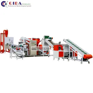 QIDA QD-600S + QD-1000 mesin daur ulang kabel otomatis 300-500kg/jam mesin daur ulang granulator kabel untuk pasar daur ulang