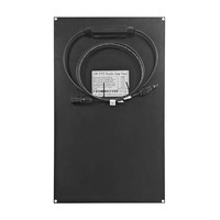 Panneau solaire ETFE monocristallin noir de type N, cellules BC, 12V 24V, 20W 30W 40W, pour système IoT et CCTV