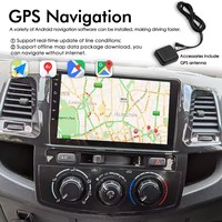 Android AI Voice Car Radio Screen para Toyota Fortuner AN50 AN60 HILUX Revo Vigo 2008 2014 Autoradio DSP GPS Video CarPlay Player