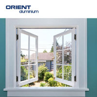 Ventanas y Puertas de Aluminio 2026 del Proveedor Dorado de Alibaba, Estilo Francés, Marcos de Aluminio, Ventanas Corredizas de Vidrio, Hechas en China