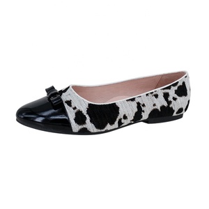 CHOOZII elegante <span class=keywords><strong>tela</strong></span> <span class=keywords><strong>de</strong></span> leopardo y charol Combo mujeres niñas <span class=keywords><strong>Ballet</strong></span> Flats zapatos - Product Image 3