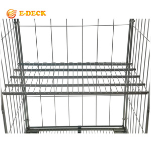 <span class=keywords><strong>Chariot</strong></span> jumbo à quatre côtés <span class=keywords><strong>de</strong></span> cage <span class=keywords><strong>de</strong></span> petit pain <span class=keywords><strong>de</strong></span> <span class=keywords><strong>transport</strong></span> pour le mouvement <span class=keywords><strong>de</strong></span> vêtement - Product Image 2