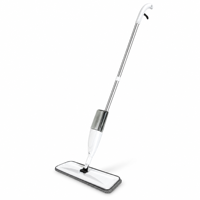 Vente en gros : Balai serpillère pulvérisateur pour nettoyage de sols, microfibre, bouteille rechargeable, double action humide et sèche, 500 ml, manche télescopique, essorage automatique