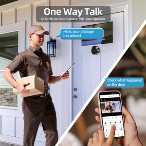 กล้องตาแมวอัจฉริยะ Tuya Smart Life ความจุแบตเตอรี่ 5000mAh พร้อมจอแสดงผล ความละเอียด 3MP FHD วิดีโอคอลแบบดิจิทัล รองรับเสียงทางเดียว สำหรับความปลอดภัยในอพาร์ตเมนต์ - Product Image 3