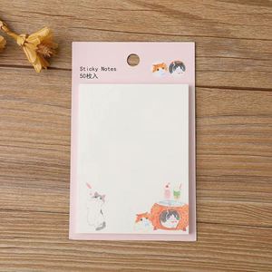 Bloc de Notas Creativo con Dibujos Animados en Varios Colores, Bloc de Notas Autoadhesivo con Diseño de Gato, Libro de Notas Práctico y Exquisito, Tamaño Personalizable - Product Image 2