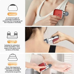 Pistola de Masaje Mini Portátil de 6 Velocidades y 4 Cabezales de Masaje <span class=keywords><strong>con</strong></span> Logotipo Personalizado, Ligera, para <span class=keywords><strong>Mujeres</strong></span>, Deportes, Relajación Muscular - Product Image 2