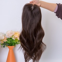 Perruques Full Lace HD à Nœuds Simples de Qualité Supérieure, Cheveux Naturels Bruns Bruts, 16 pouces, Raie Libre, Avec Baby Hair et Ligne de Cheveux Naturelle