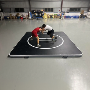 Colchoneta de Lucha Inflable de Gimnasia de PVC Prémium DWF de 3m X 3m y 20cm Pista de Aire para Jiu Jitsu BJJ MMA Judo Fitness y Volteretas de Gimnasio - Product Image 4