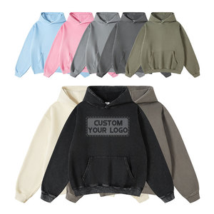 Sudadera con Capucha para Hombre, Venta al Por Mayor de Fábrica, Tejido de Rizo de 500 g/m², 100% Algodón, Corte Holgado, Diseño Forrado, Logotipo Personalizado Impreso - Product Image 1