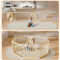 Parc de jeu pliable en bois pour bébés et tout-petits, le plus vendu, avec verrouillage de sécurité pour enfants