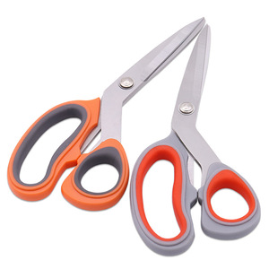 Stainless Steel Tailor <b>Scissors</b> Orange Color Straight Head Home <b>Sewing</b> <b>Scissors</b> Household Use - Product Image 1