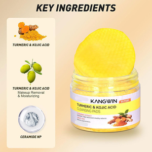 Tampons nettoyants au curcuma et à l'acide kojique, enrichis en acide kojique et curcuma, 50 pièces, vente chaude - Product Image 4