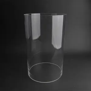 Tube en verre Borosilicate Transparent de haute qualité, taille personnalisée, grand diamètre, Quartz Transparent, 1 pièce