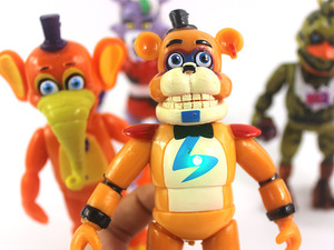 Figuras de Acción de Five Nights <span class=keywords><strong>at</strong></span> <span class=keywords><strong>Freddy</strong></span>'s de Primera Calidad HY, Muñecos de PVC 3D, Juego de 8 Muñecos de <span class=keywords><strong>Freddy</strong></span> con Luz Intermitente - Product Image 5