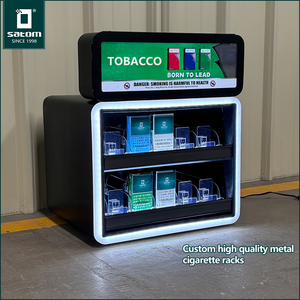 Présentoir mural métallique personnalisé pour cigarettes et tabac, idéal pour les magasins de tabac en Moyen-Orient et en Afrique - Product Image 5