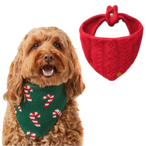 Holiday Double Side Solid Wool Eco-Friendly Premium & Soft Fabric <b>Cat</b> <b>Bandana</b> for Small Medium Large <b>Cats</b> Puppy - Product Image 1
