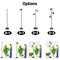 Support d'angle pour plantes avec éclairage de culture intégré, présentoir décoratif d'angle pour plantes d'intérieur, décoration intérieure, vente en gros commerciale