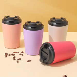 Kingze Custom Design 350ml Travel Mugs Double Wall Stainless Steel Thermal Thermos Vacuum Insulated <b>Coffee</b> Tumblers With Lid - Product Image 6