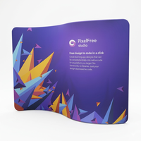 Support de toile tendue en aluminium pour toile de fond, support de toile tendue type taie d'oreiller, toile de fond pour photomaton, présentoir pour salon professionnel