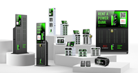 Station de banque d'énergie de location 6000mAh 24 emplacements Chargeurs rapides empilables intégrés Charge 4G Banques d'alimentation de vente Centrale électrique
