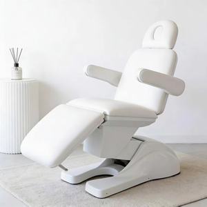 DM Modern Synthetic Leather Metal Beauty Salon <b>Electric</b> Massage <b>Table</b> Adjustable Backrest 3 Motor for Bathroom Workshop Bedroom - Product Image 1