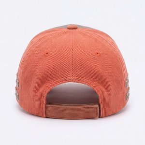 Gorra de Campamento de Lujo Vintage con Logotipo Personalizado Bordado en 3D, de 5 Paneles, Ajustable, de Pana y Terciopelo, Venta al Por Mayor - Product Image 5