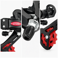 AOCHIDA 21S 7 vitesses, vis de réglage de dérailleur arrière en alliage d'aluminium à fixation par boulon pour VTT, vélo de route et BMX