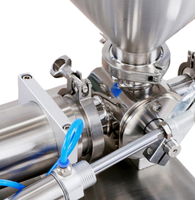 Machine de remplissage de liquides semi-automatique pneumatique à une buse pour fluides à haute viscosité, distributeur de liquides, machine de remplissage de pâte, de confiture, de sauce, de miel