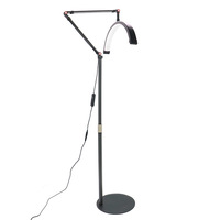 Lampe de beauté moderne à demi-lune rétractable sur pied réglable pour usage au bureau avec une luminosité élevée